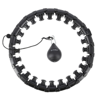 Masažni hula hoop HMS HHW01 s utezima crni. Masažni hula hoop HMS HHW01 s utezima crni.