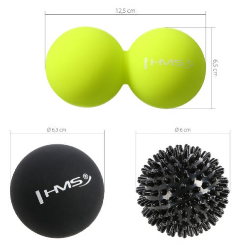 HMS Set masažnih lopti Lacrosse Ball BLS01 