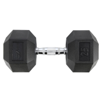 HMS Black šesterokutni jednoručni 25 kg HMS Black šesterokutni jednoručni 25 kg