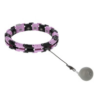 HMS Masažni hula hoop FH03 s utezima i brojačem ljubičasto-crni HMS Masažni hula hoop FH03 s utezima i brojačem ljubičasto-crni