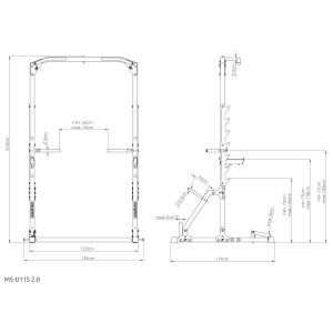 Stalak za snagu MARBO Power Rack MS-U115 2.0 