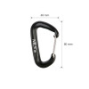 HMS Aluminijski karabiner NILS Camp NC1707 12kN crni 