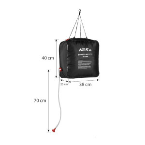 Solarni tuš za kampiranje NILS Camp NC1713 40L. 