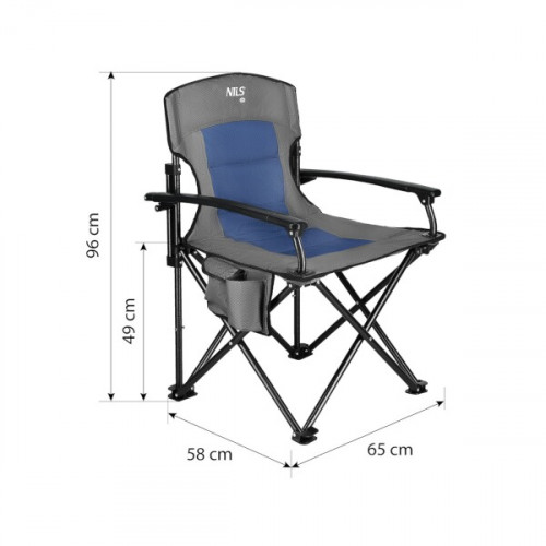 HMS Sklopiva stolica NILS Camp NC3075 plava 