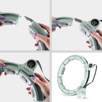 HMS Masažni hula hoop HHM13 s utegom, magnetima i brojačem zeleni HMS Masažni hula hoop HHM13 s utegom, magnetima i brojačem zeleni