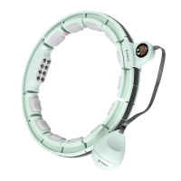 HMS Masažni hula hoop HHM13 s utegom, magnetima i brojačem zeleni HMS Masažni hula hoop HHM13 s utegom, magnetima i brojačem zeleni