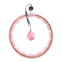 HMS Masažni hula hoop set HHM15 s utezima, magnetima i brojačem i pojasom za mršavljenje BR163 roza HMS Masažni hula hoop set HHM15 s utezima, magnetima i brojačem i pojasom za mršavljenje BR163 roza