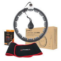 HMS Masažni hula hoop set HHW06 s utezima i brojačem i pojasom za mršavljenje BR163 crni HMS Masažni hula hoop set HHW06 s utezima i brojačem i pojasom za mršavljenje BR163 crni