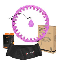HMS Masažni hula hoop set HHW12 PLUS Veličina s utezima i pojasom za mršavljenje BR163 ljubičasta HMS Masažni hula hoop set HHW12 PLUS Veličina s utezima i pojasom za mršavljenje BR163 ljubičasta