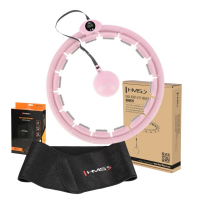HMS Masažni hula hoop set HHW09 s utezima i brojačem i pojasom za mršavljenje BR163 roza HMS Masažni hula hoop set HHW09 s utezima i brojačem i pojasom za mršavljenje BR163 roza