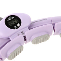 HMS Hula hoop masažni set HHW09 s utezima i brojačem i pojasom za mršavljenje BR163 ljubičasta 