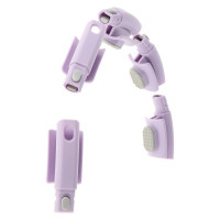 HMS Hula hoop masažni set HHW09 s utezima i brojačem i pojasom za mršavljenje BR163 ljubičasta