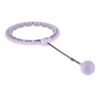 HMS Hula hoop masažni set HHW09 s utezima i brojačem i pojasom za mršavljenje BR163 ljubičasta