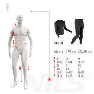 BTZ0060 CRNA VEL. L/XL RAGNAR KOMPLET MUŠKOG FUNKCIONALNOG DONJEG RUBLJA NILS  