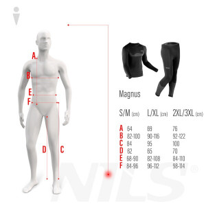 HMS Set muškog funkcionalnog rublja NILS BTZ0464 Magnus crni  