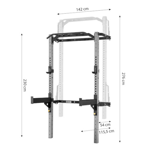 HMS Sklopivi kavez za čvrstoću - Power Rack KLT23 sivi HMS Sklopivi kavez za čvrstoću - Power Rack KLT23 sivi