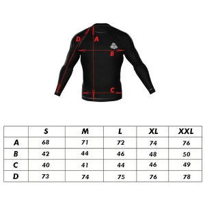 HMS Muška majica za trening DBX BUSHIDO Rashguard RSL Black 