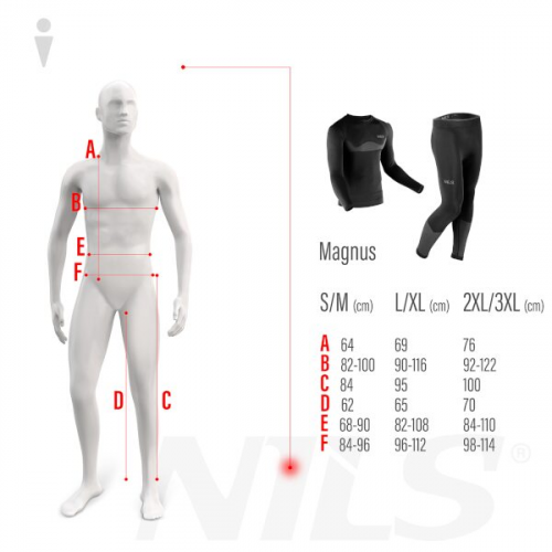 HMS Muško termo donje rublje NILS Magnus BTS0464 crno  