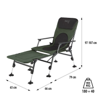 HMS Ribička stolica s tabureom za noge NILS Camp NC1801 HMS Ribička stolica s tabureom za noge NILS Camp NC1801