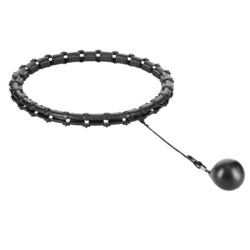 HMS Sada černé masážní Hula Hoop se závažím HHW11 a zeštíhlujícího bederního pásu BR163 PLUS SIZE HMS Sada černé masážní Hula Hoop se závažím HHW11 a zeštíhlujícího bederního pásu BR163 PLUS SIZE