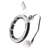 HMS Masažni hula hoop set HHM16 bijeli s utezima, magnetima i brojačem i pojasom za mršavljenje BR163 PLUS SIZE HMS Masažni hula hoop set HHM16 bijeli s utezima, magnetima i brojačem i pojasom za mršavljenje BR163 PLUS SIZE