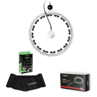 HMS Masažni hula hoop set HHM16 bijeli s utezima, magnetima i brojačem i pojasom za mršavljenje BR163 PLUS SIZE HMS Masažni hula hoop set HHM16 bijeli s utezima, magnetima i brojačem i pojasom za mršavljenje BR163 PLUS SIZE