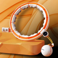 HMS Masažni hula hoop set s utegom HHM13 i pojasom za mršavljenje BR1313 bijelo/narančasto HMS Masažni hula hoop set s utegom HHM13 i pojasom za mršavljenje BR1313 bijelo/narančasto
