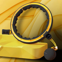 HMS Masažni hula hoop set s utegom HHM13 i pojasom za mršavljenje BR1313 crna/žuta HMS Masažni hula hoop set s utegom HHM13 i pojasom za mršavljenje BR1313 crna/žuta