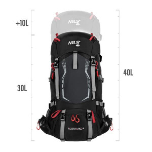 HMS planinarski ruksak NILS Camp NC1993 Northlake 30L + 10L crni 