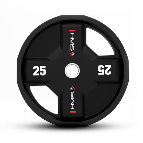 HMS olimpijski poliuretanski disk TPC25 25 kg 