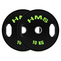 HMS Set gumiranih olimpijskih utega TOG10 2 x 10 kg HMS Set gumiranih olimpijskih utega TOG10 2 x 10 kg