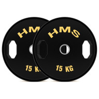 HMS Set gumiranih olimpijskih utega TOG15 2 x 15 kg HMS Set gumiranih olimpijskih utega TOG15 2 x 15 kg