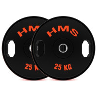 HMS Set gumiranih olimpijskih utega TOG25 2 x 25 kg HMS Set gumiranih olimpijskih utega TOG25 2 x 25 kg