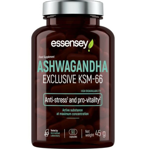 HMS ESSENSEY Ashwagandha Exclusive KSM-66 - 90 kapsula HMS ESSENSEY Ashwagandha Exclusive KSM-66 - 90 kapsula