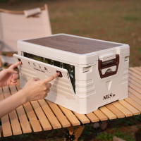 HMS 2u1 Sklopiva kutija za pohranu s poklopcem i radnom pločom 32L HMS 2u1 Sklopiva kutija za pohranu s poklopcem i radnom pločom 32L