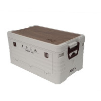 HMS 2u1 Sklopiva kutija za pohranu s poklopcem i radnom pločom 32L 