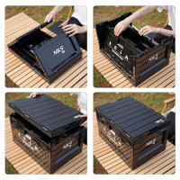 HMS Sklopiva kutija s poklopcem - stolna NILS Camp 2u1 50l HMS Sklopiva kutija s poklopcem - stolna NILS Camp 2u1 50l