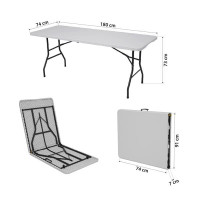 HMS Sklopivi stol za kampiranje NILS Camp NC1618 bijeli HMS Sklopivi stol za kampiranje NILS Camp NC1618 bijeli
