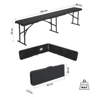 HMS Sklopiva klupa za kampiranje NILS Camp NC3404 ANTRACIT HMS Sklopiva klupa za kampiranje NILS Camp NC3404 ANTRACIT