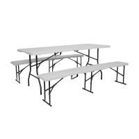 HMS Sjedalice i klupe za kampiranje NILS Camp bijele boje HMS Sjedalice i klupe za kampiranje NILS Camp bijele boje