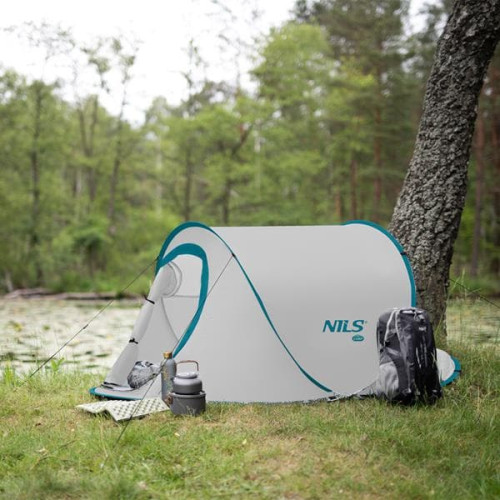 Nils Camp Samosklopivi šator za plažu sivi Nils Camp Samosklopivi šator za plažu sivi