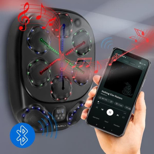 HMS elektronička meta za boks TB10 s LED-om, Bluetoothom i rukavicama (stroj za glazbeni boks) HMS elektronička meta za boks TB10 s LED-om, Bluetoothom i rukavicama (stroj za glazbeni boks)