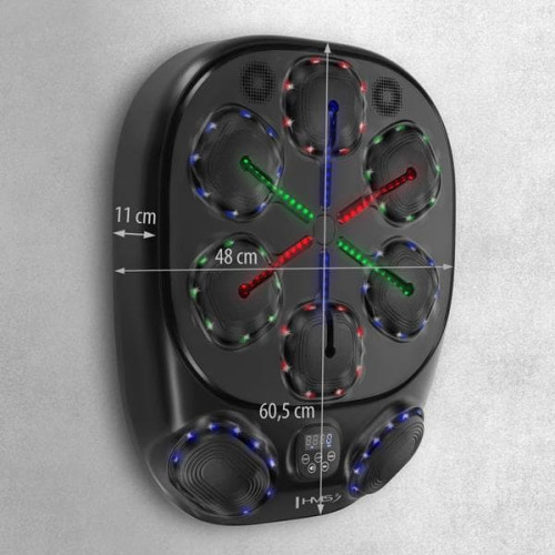 HMS elektronička meta za boks TB10 s LED-om, Bluetoothom i rukavicama (stroj za glazbeni boks) HMS elektronička meta za boks TB10 s LED-om, Bluetoothom i rukavicama (stroj za glazbeni boks)