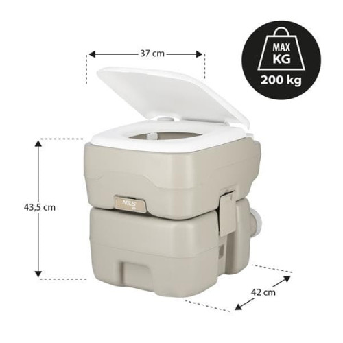 Prijenosni kamperski WC Nils Camp 20L Prijenosni kamperski WC Nils Camp 20L