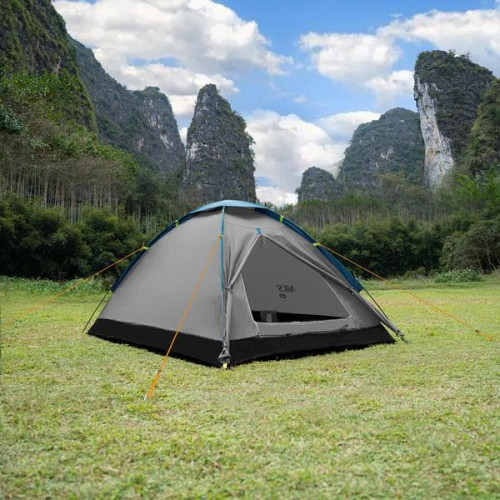 Nils Camp Nightfall šator za kampiranje za 2 osobe, sivo-plavi Nils Camp Nightfall šator za kampiranje za 2 osobe, sivo-plavi