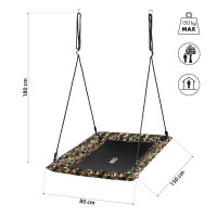 HMS Camouflage vrtna ljuljačka gnijezdo nosivosti 150 kg 