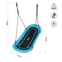 HMS Garden plava ljuljačka gnijezdo za djecu i odrasle 