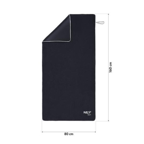 Frotirni ručnik Nils Aqua Black 160 x 80 cm Frotirni ručnik Nils Aqua Black 160 x 80 cm