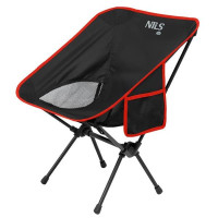 Crna sklopiva stolica Nils Camp za kampiranje 