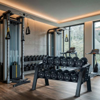 HMS stalak za bućice - 6 pari jednoručnih bučica 